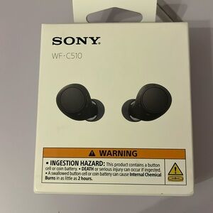Brand new Sony black earbuds WFC510